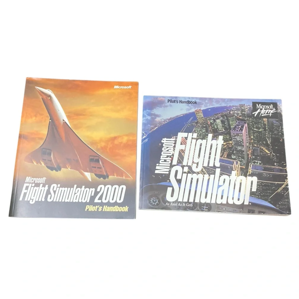 NEW Vintage Microsoft Flight Simulator 2000 (PC, 1999) Manuals & CD